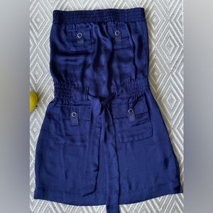 Women’s satin strapless mini dress, size S